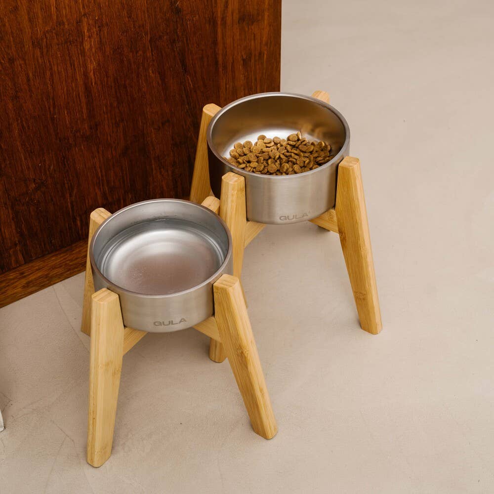 Suporte de Bamboo para Taça - Cão Standard