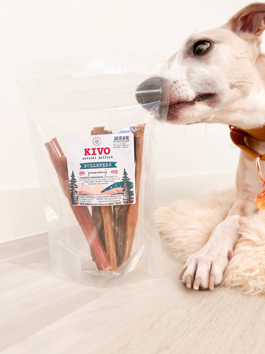 Snack de Tendão de Boi para Cães Kivo - 100% Natural - Mastigação Duradoura
