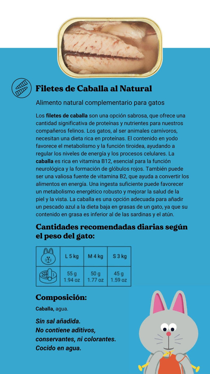 Filetes de Cavala ao Natural (Gatos)