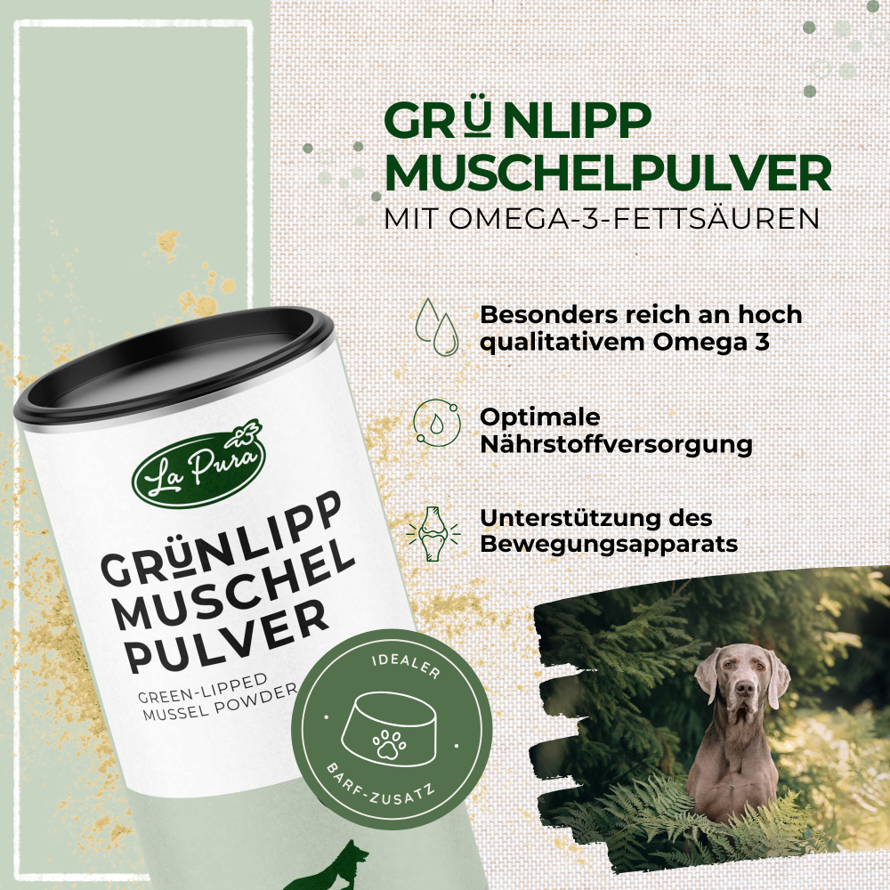 Pó de mexilhão de lábio verde LaPura 250g