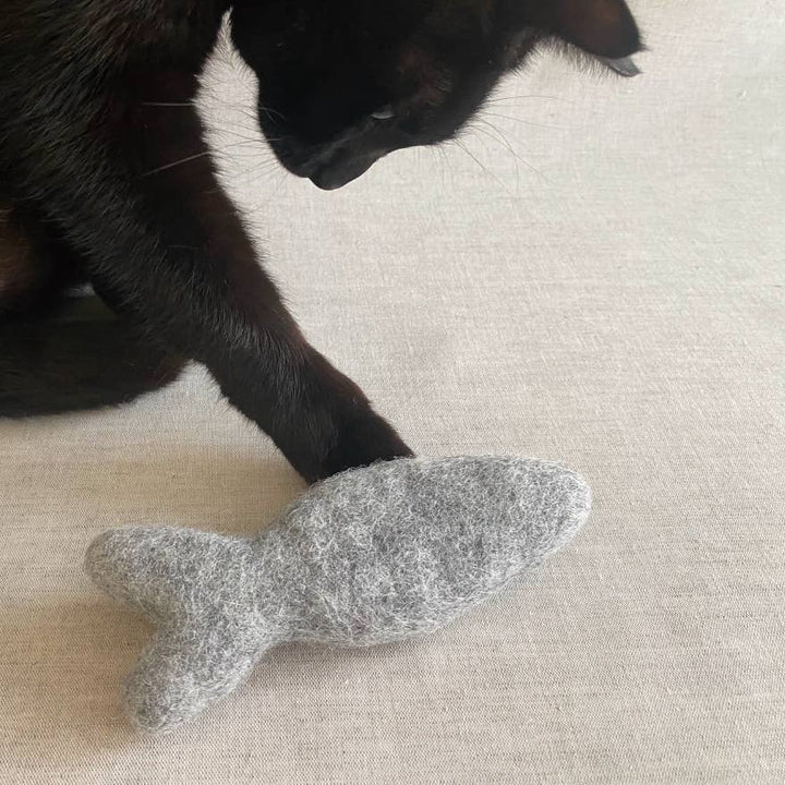 Felt Fish Cat Toy