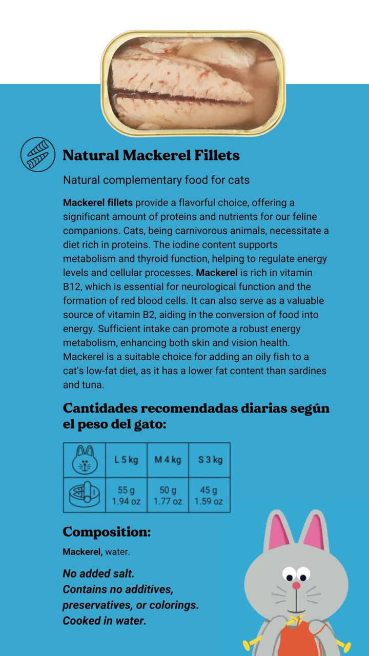 Filetes de Cavala ao Natural (Gatos)