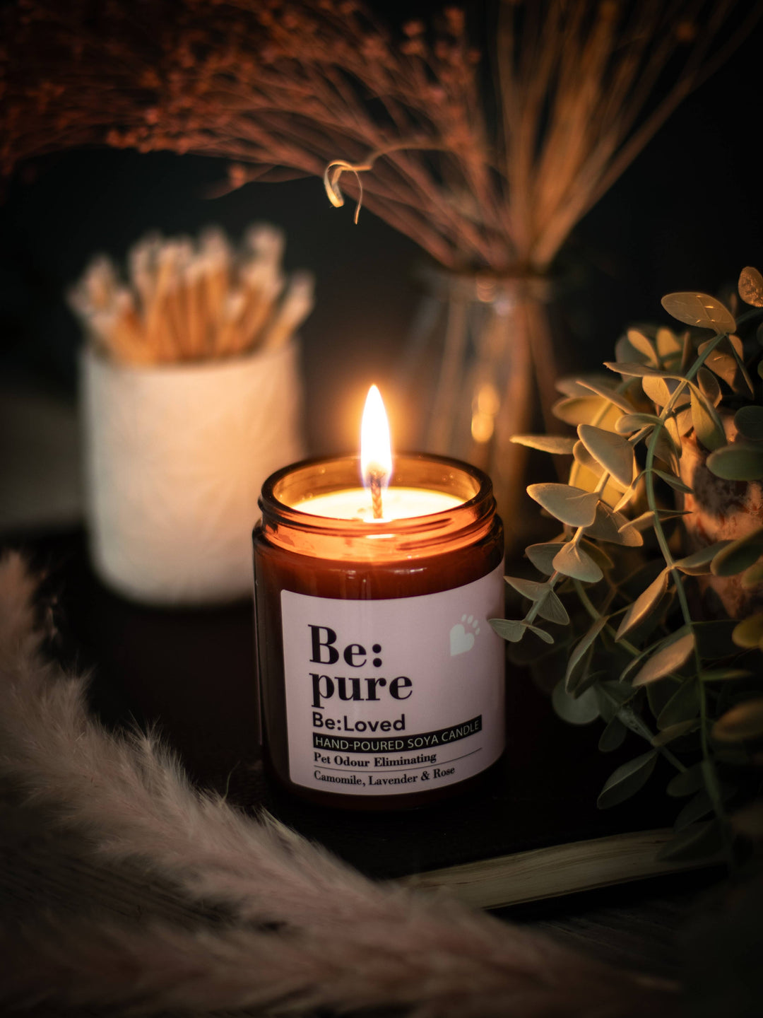 Be:Vela Pura - Calming Candle Eliminates Pet Odors