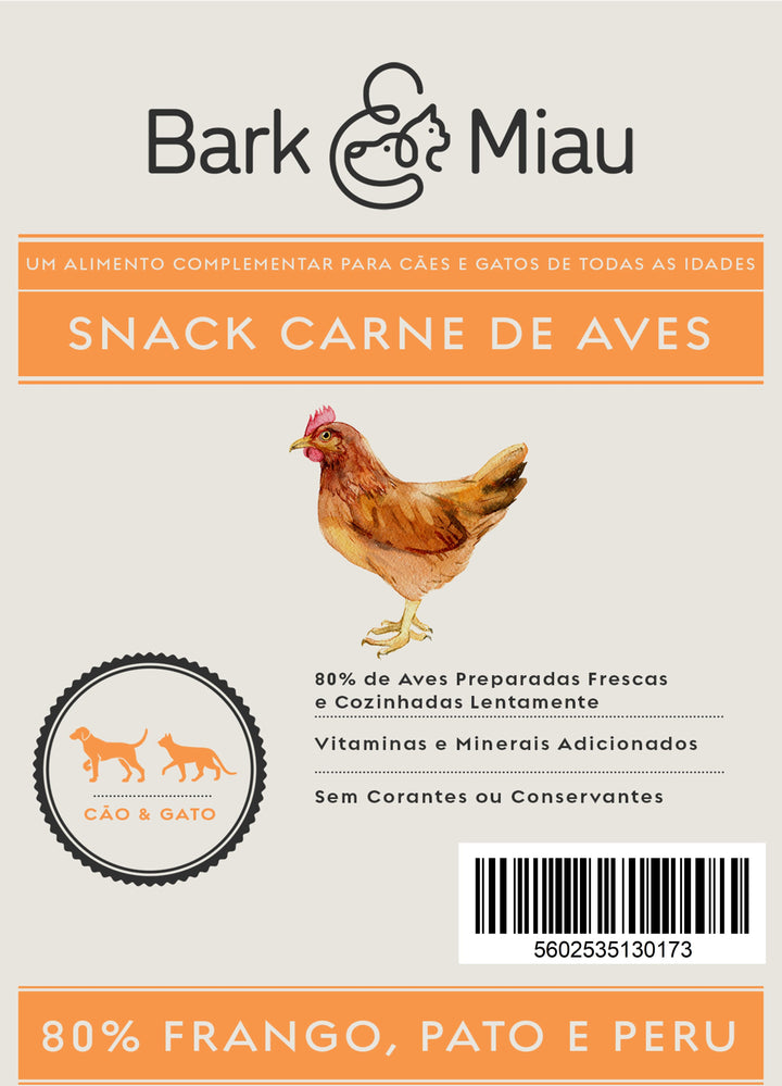 Bark&Miau Training Snacks - 80% Carne de Aves Grain-Free