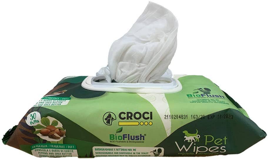 Toalhetes húmidos para cães e gatos - Eco PetWipes - Crosses