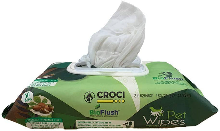 Toalhetes húmidos para cães e gatos - Eco PetWipes - Crosses