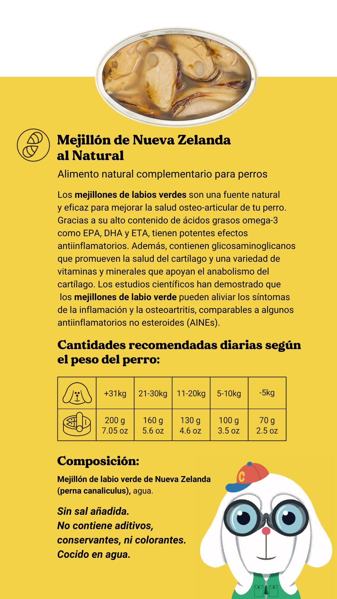 Mexilhão-de-lábio-verde (Cães)