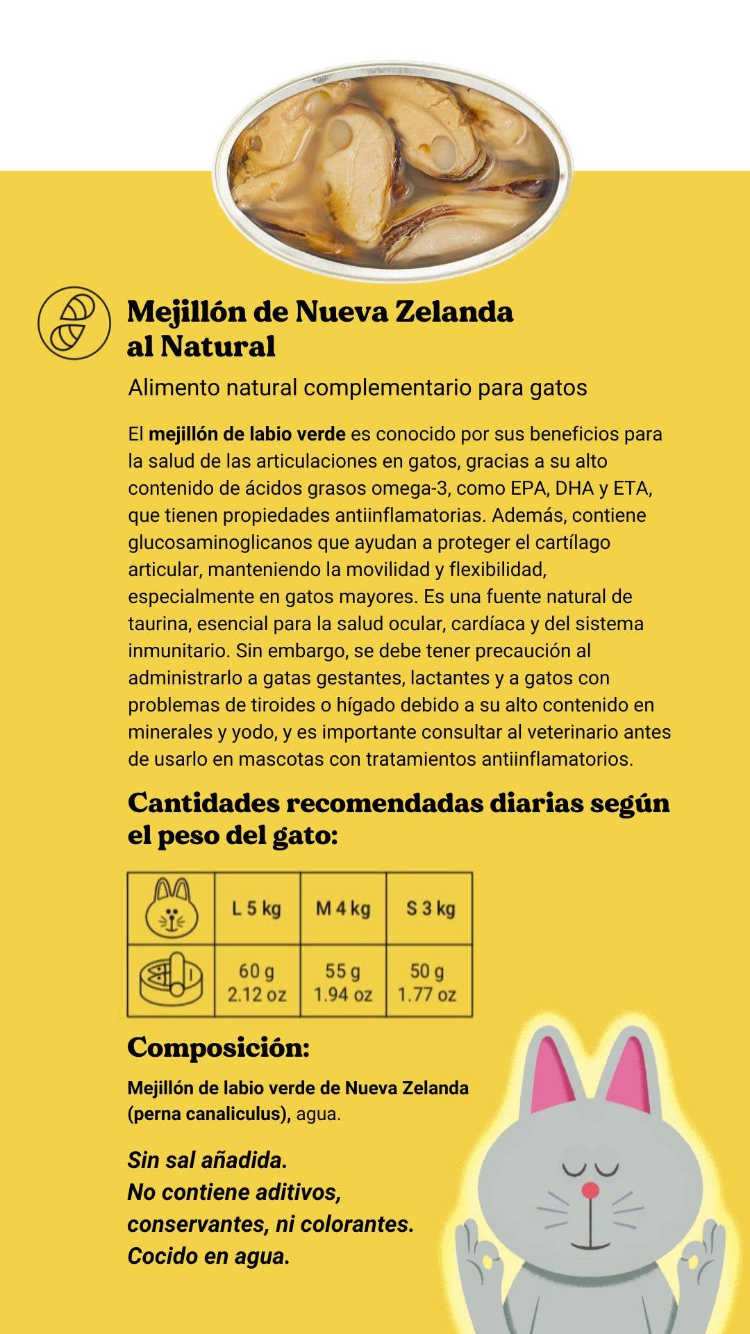 Mexilhão de Lábio Verde (Gatos)